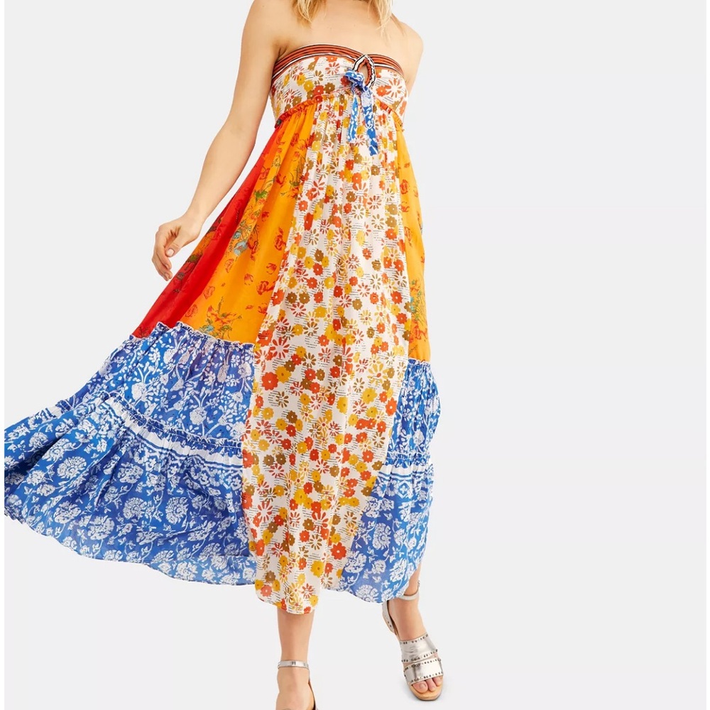 Free People Gokden dreams Maxi Dress size Small